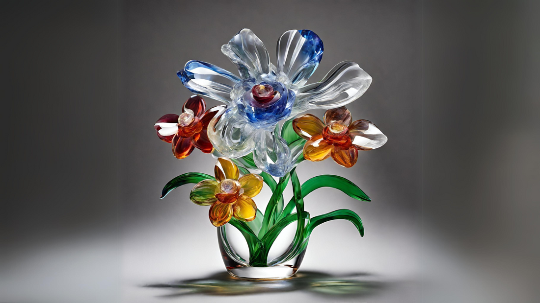 The Beauty of Crystal Glass Flowers