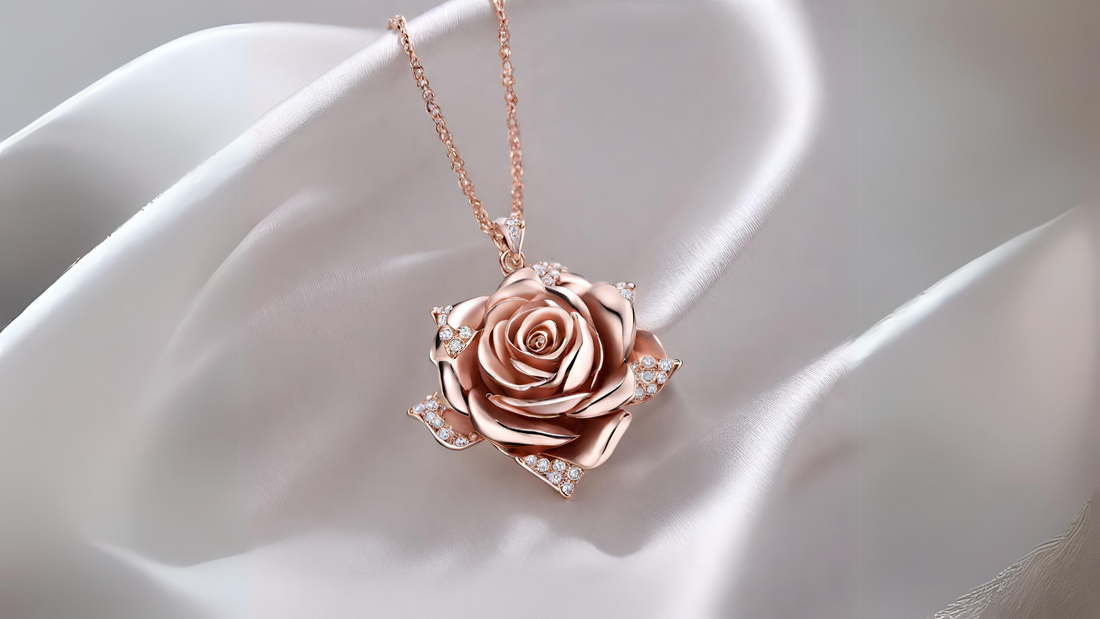 Elegant Women's Rose Necklace