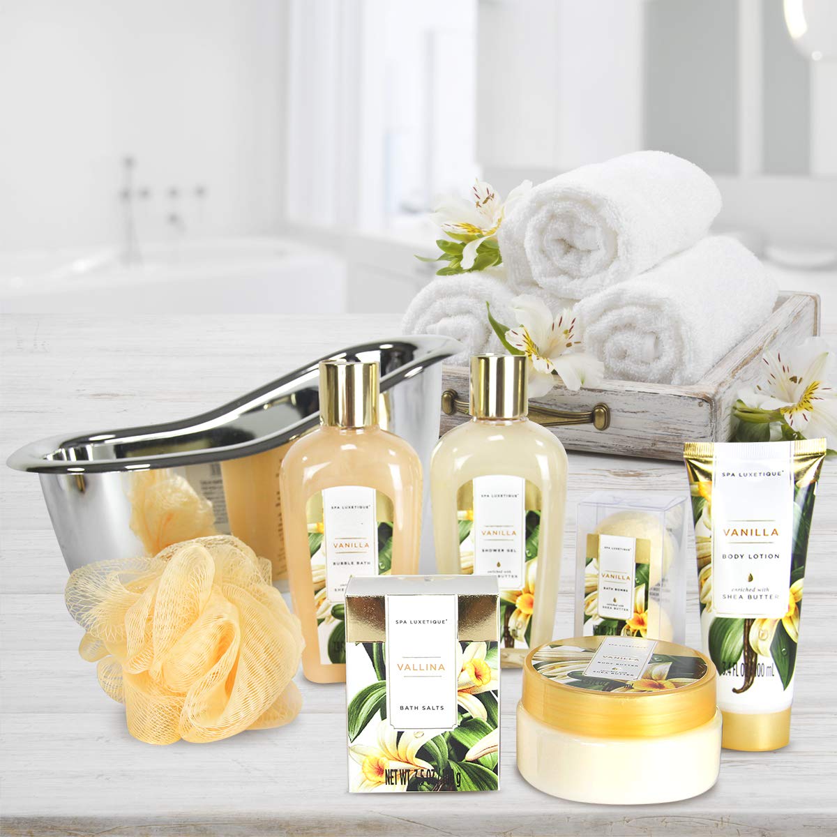 8pcs Rose Bath Gift Set